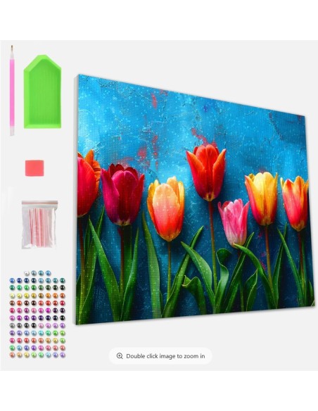 Skab et smukt kunstværk med dette flotte 5D Diamond Painting kit