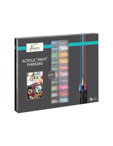 Akryltuscherne kombinerer den nemme påføring på mange overflader