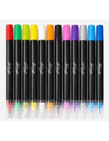 Kreativt sæt med 12 akrylmarkers fra Nassau Fine Art