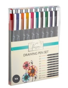 Nassau Fine Art tegnepenne er et alsidigt sæt til tegningog skitser