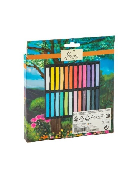 Nassau Soft Pastel er et lækkert sæt med 12 bløde og intense pasteller