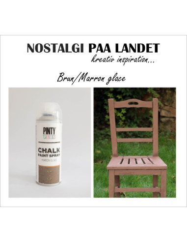 Marron glace / Chokoladebrun Pinty Plus kalkmaling spray