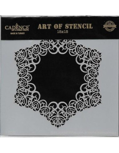 Cadence Stjerne stencil 30x30 cm