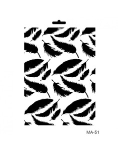 Stencil 21x30 cm Fjer MA-51