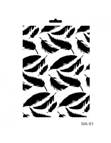 Stencil 21x30 cm Fjer MA-51