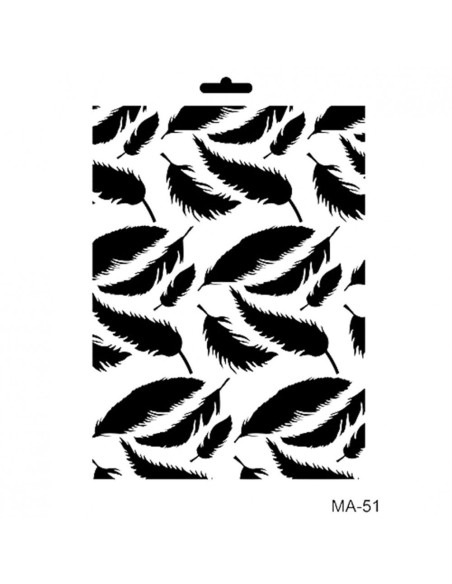 Stencil 21x30 cm Fjer MA-51