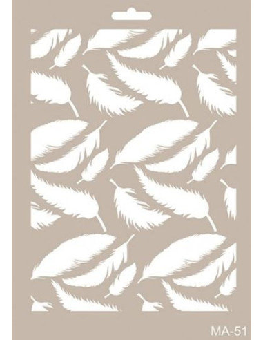 Stencil 21x30 cm Fjer MA-51