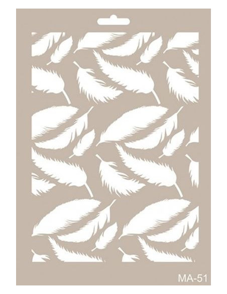 Stencil 21x30 cm Fjer MA-51