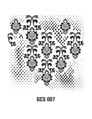 Stencil 25x25 cm Mønster GCSS-007