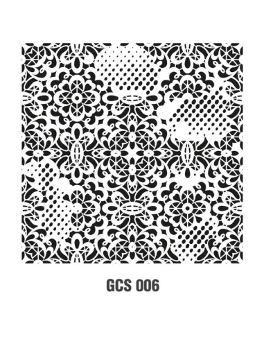 Stencil 25x25 cm Mønster GCSS-006