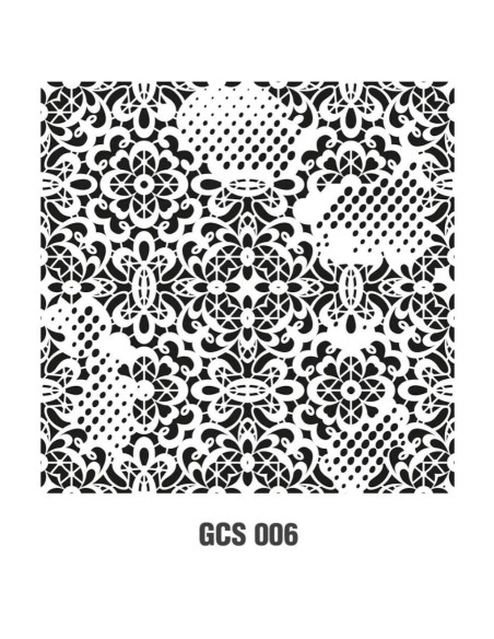 Stencil 25x25 cm Mønster GCSS-006