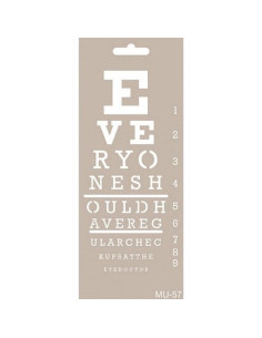 Cadence stencil MU-57 tekst 10x25 cm 2