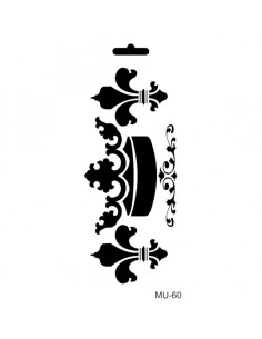 Cadence stencil MU-60 krone 10x25 cm
