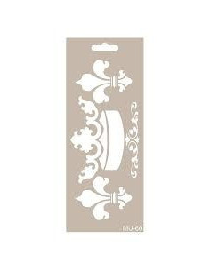 Cadence stencil MU-60 krone 10x25 cm 2