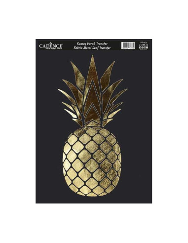 Transfer til stof guld VT-001 ananas 21x30 cm