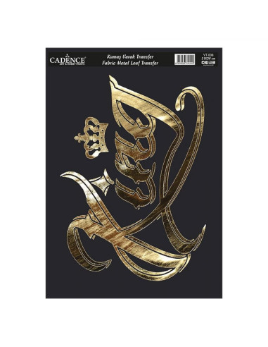 Transfer til stof guld VT-00 King 21x30 cm