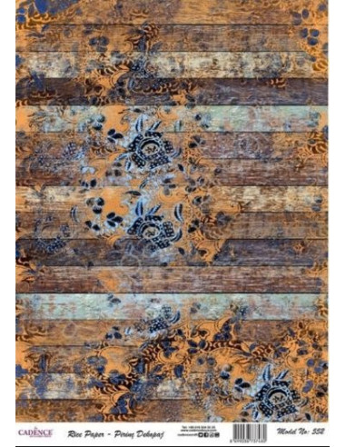 Rispapir med mønster (552) 30x41 cm