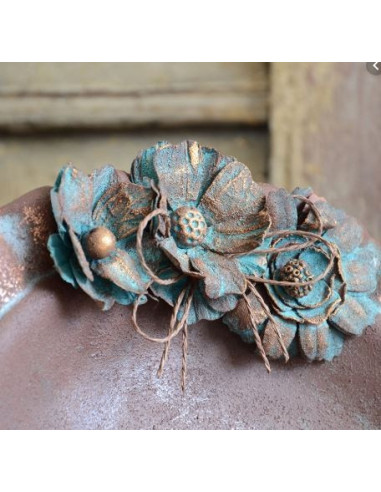 Rusty patina effekt maling green/turkis