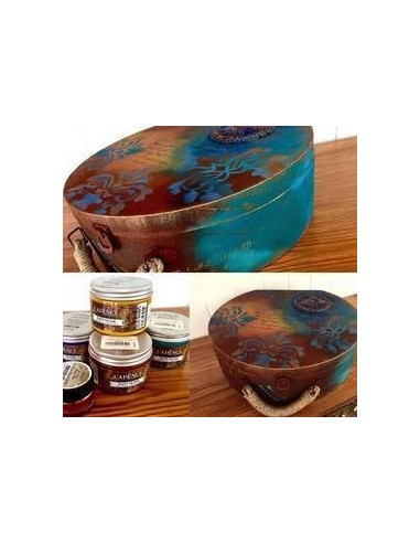 Rusty patina effekt maling green/turkis