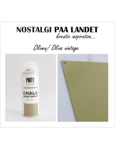 Oliva vintage / oliven Pinty Plus kalkmaling spray