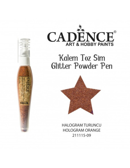 Glimmerpen Hologram orange 10 g