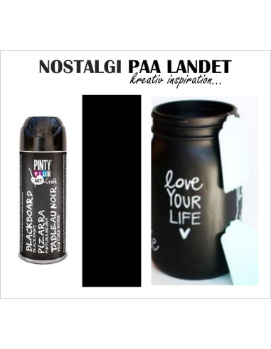 Tavlelak på spray sort