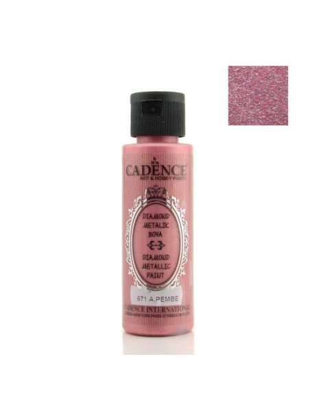 Cadence diamond metallic paint 671 Light pink