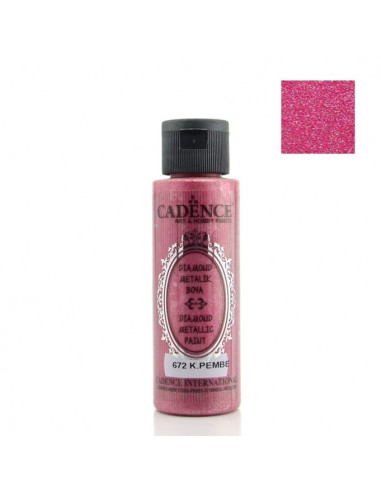 Cadence diamond metallic paint 672 dark pink