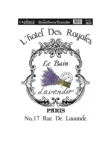 Transfer HDT-021 25x35 cm Lavendel Paris