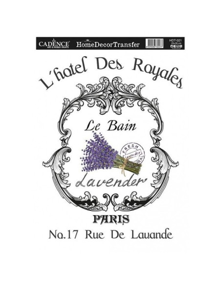 Transfer HDT-021 25x35 cm Lavendel Paris