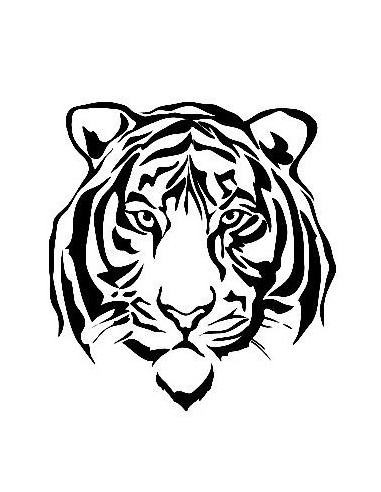 Stencil AS 454 Tiger 21x29 cm