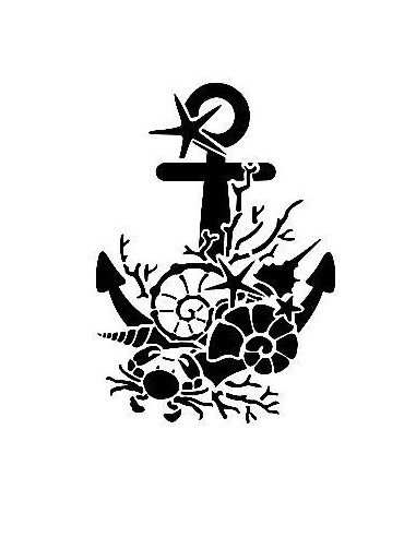 Stencil AS 468 Anker 21x29 cm