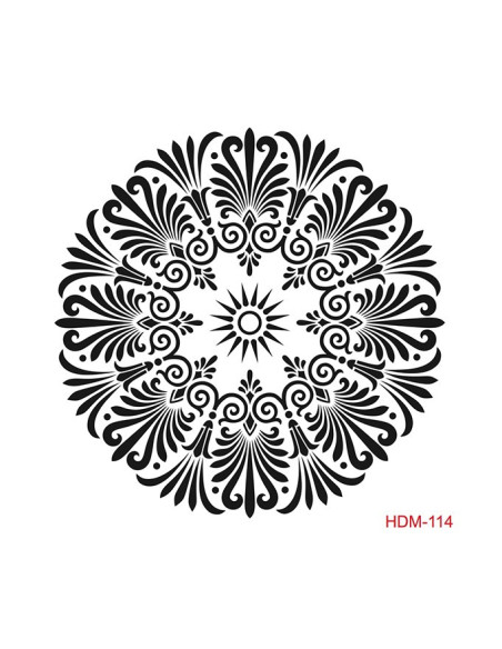 Stencil HDM114 Mandela 25x25 cm