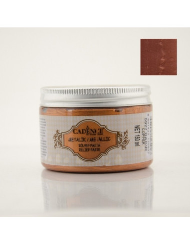 Metallic relief pasta 5927 copper/kobber