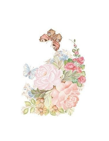 Transfer T10 Blomster 17x25 cm