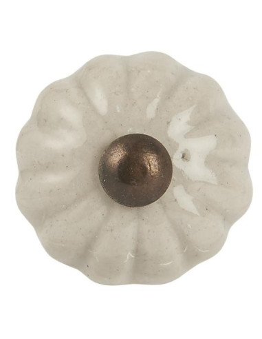 Porcelænsknop creme 0586