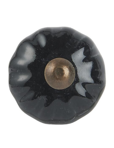 porcelænsknop sort 0586