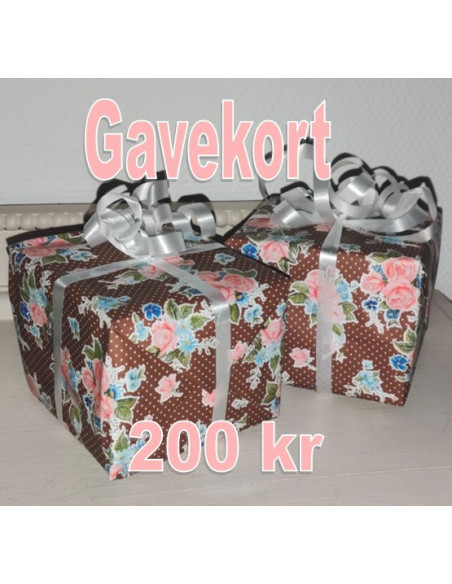 Gavekort værdi 200.-