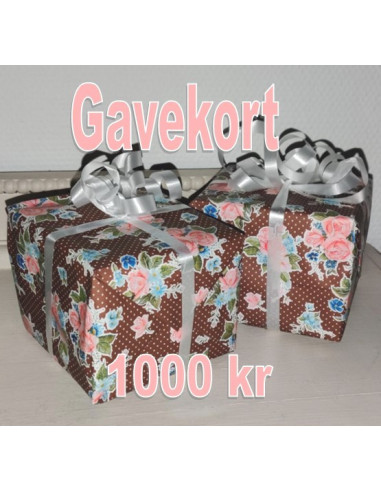 Gavekort værdi 1000.-