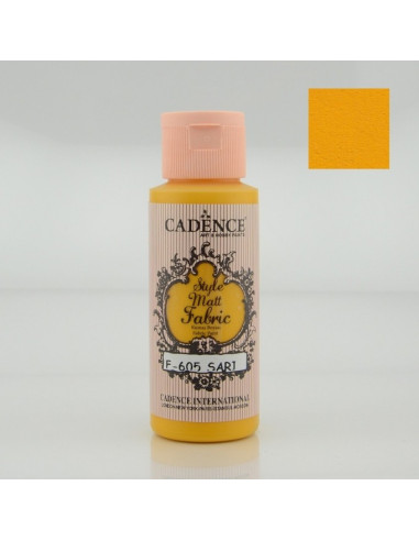Cadence Style matt fabric paint 605 Yellow