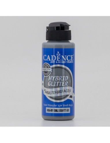 Cadence hybrid glitter Grafit grå 0081