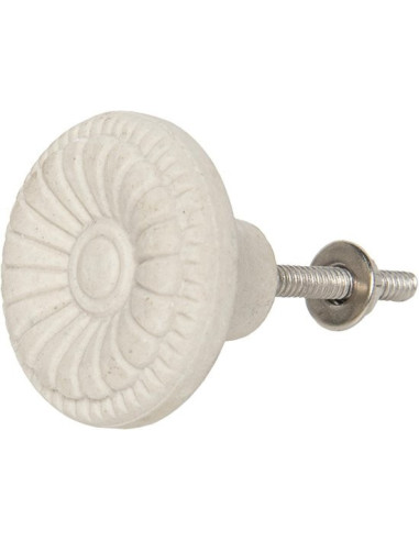 Møbelknop i creme (64167)