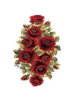 Transfer G10 Blomst 17x25 cm
