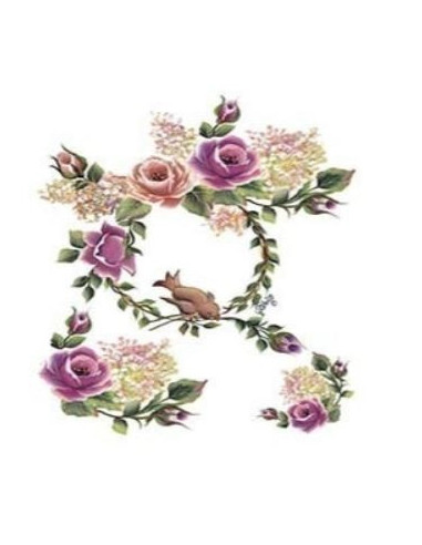 Transfer G-96 blomster 17x25 cm