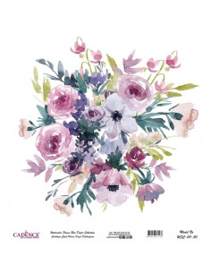 Rispapir m blomster (WFC 011) 90x90 cm