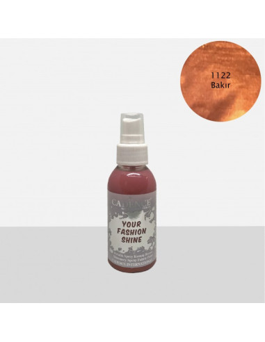 Young fashion metallic spray til tekstil 1122 Copper