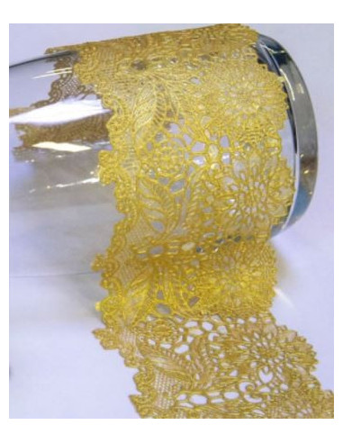 Metallic flexible metallic relief pasta sølv