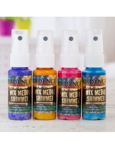 Mix media shimmer metallic spray 02 Yellow