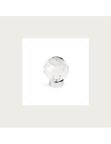 Glaskknop med crome (N) 565CR