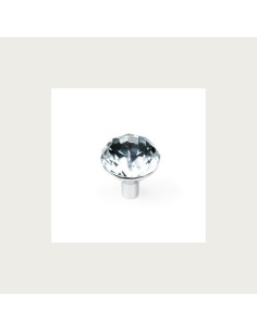 Glaskknop med crome (N) 566CR